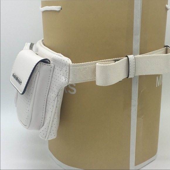MICHAEL KORS HANOVER MD BELT BAG OPTIC WHITE - Picture 3 of 8